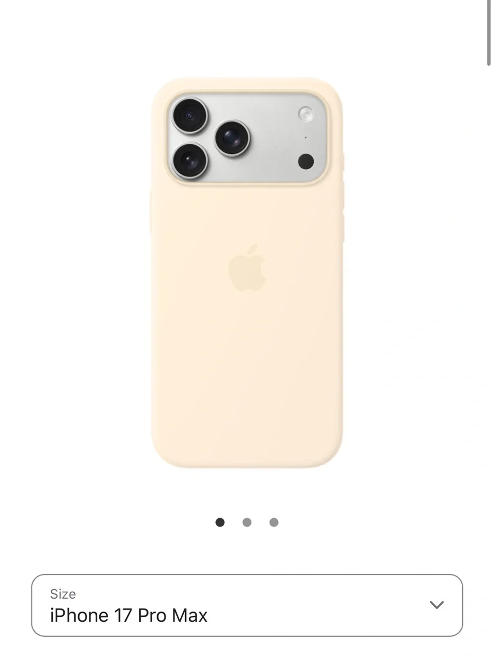 Apple Silicone iPhone Case - Sand/Beige